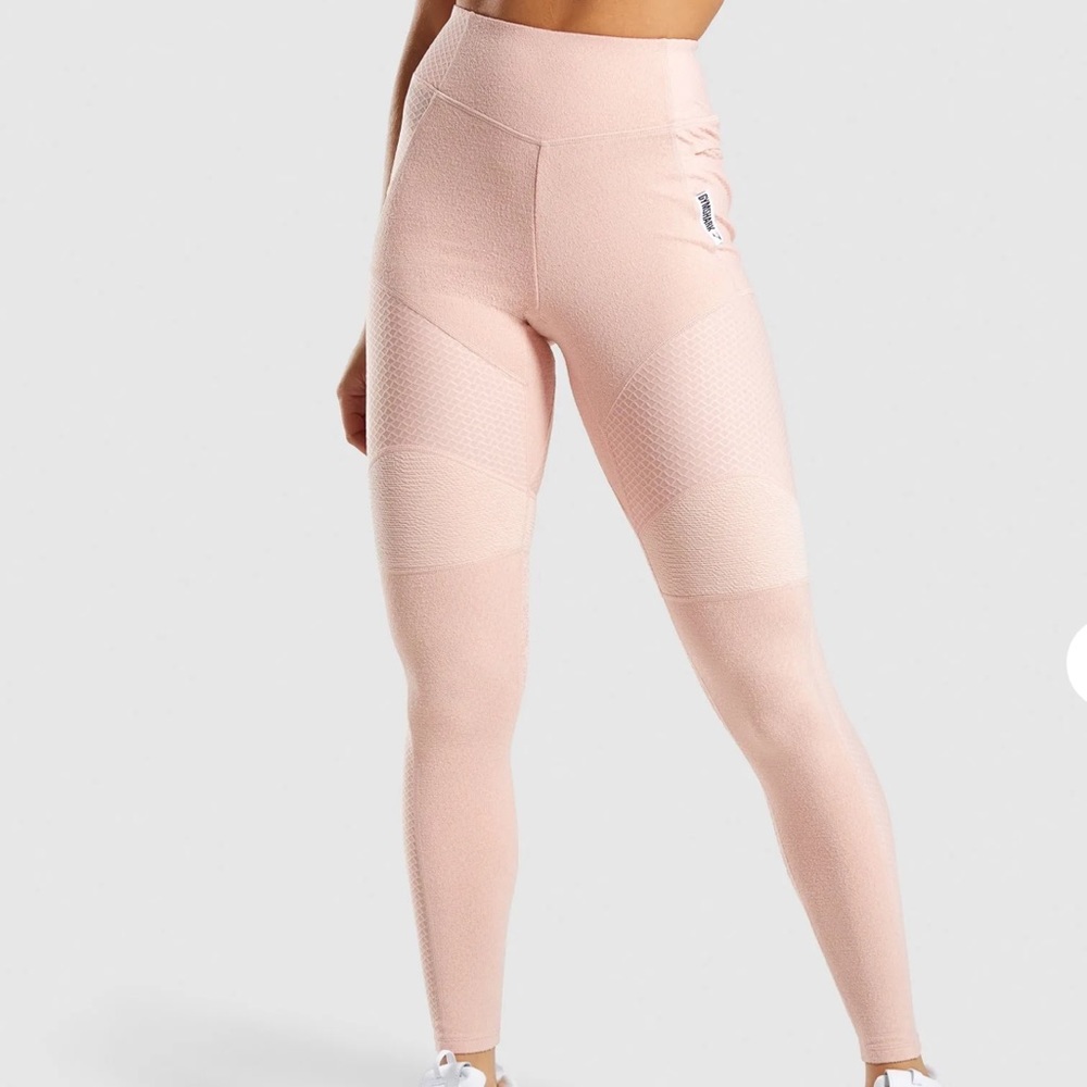 Gymshark True Texture Leggings- Blush Nude